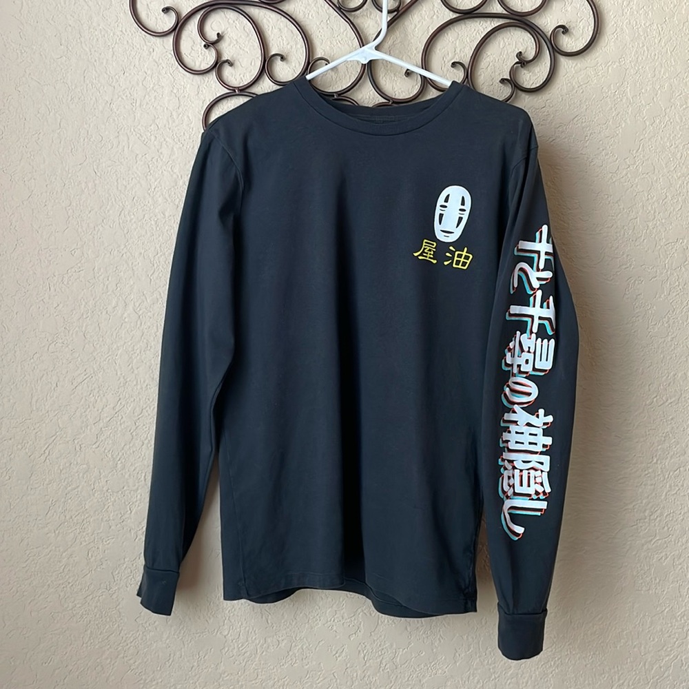 Box lunch Exculsive Spirited Away No-Face Neon Lights long sleeve T-Shirt